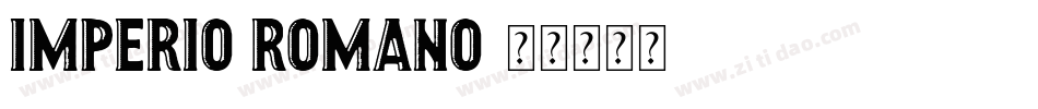 Imperio Romano字体转换